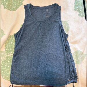 We Wander Heathered Blue Workout Tank
